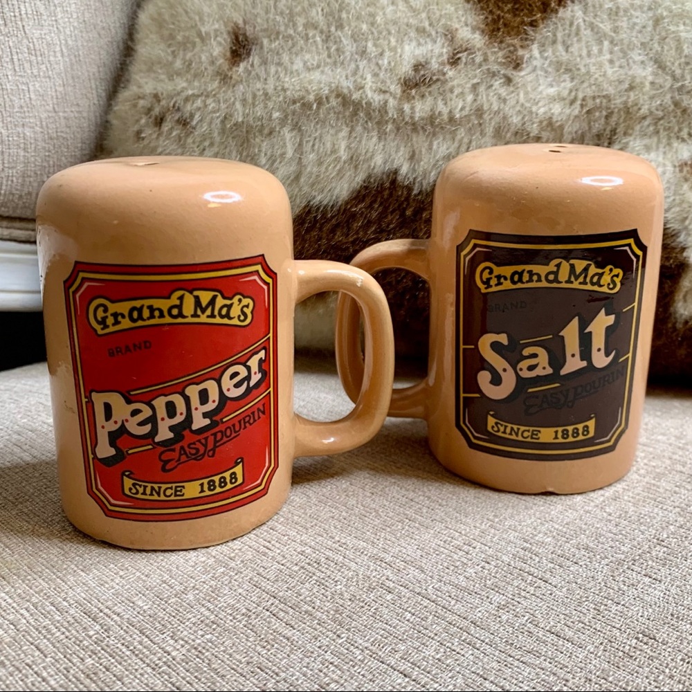 Vintage GrandMas Ceramic Salt & Pepper Shakers